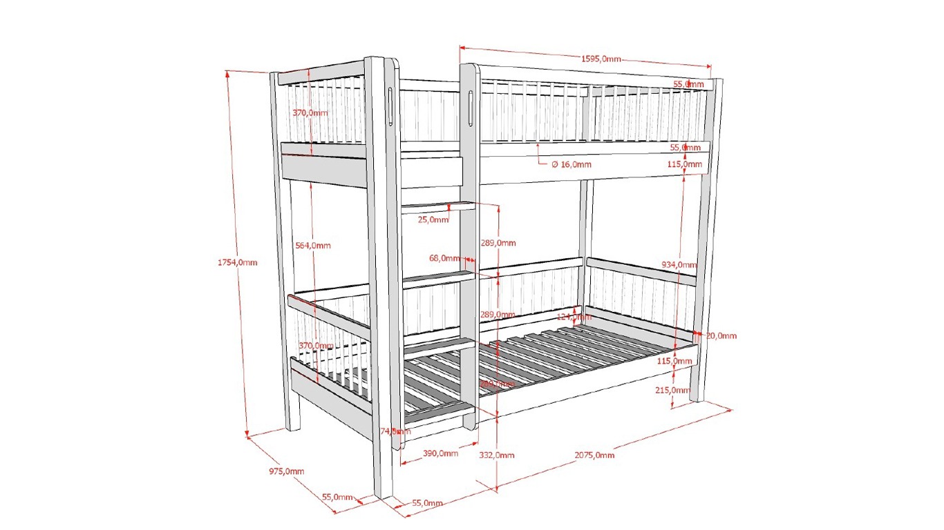 FORREST HIGH BUNK BED - Image 6