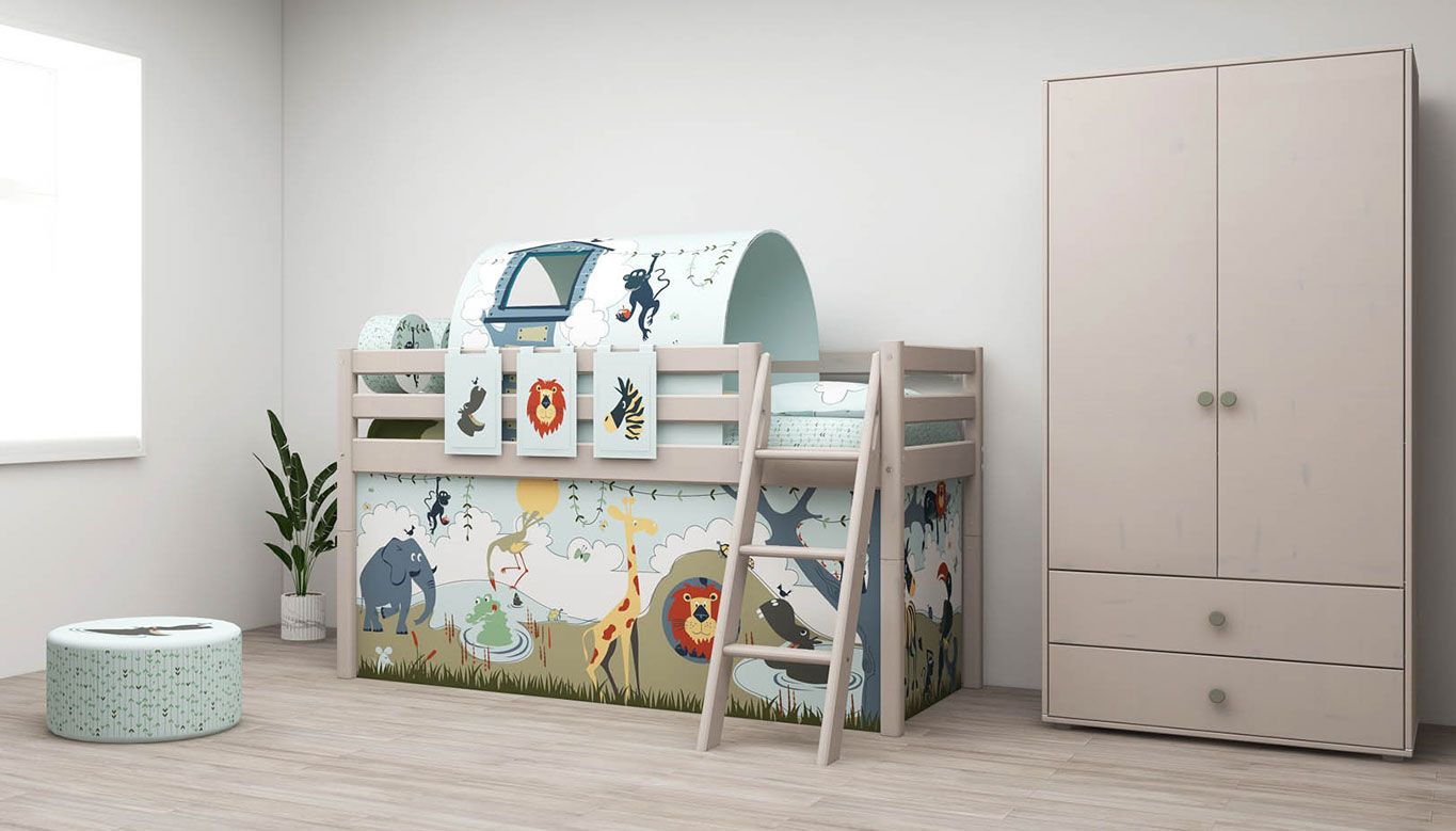 CLASSIC Mid-high bed with slide - Image 11