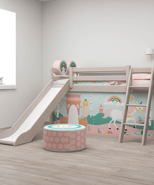 CLASSIC Mid-high bed with slide